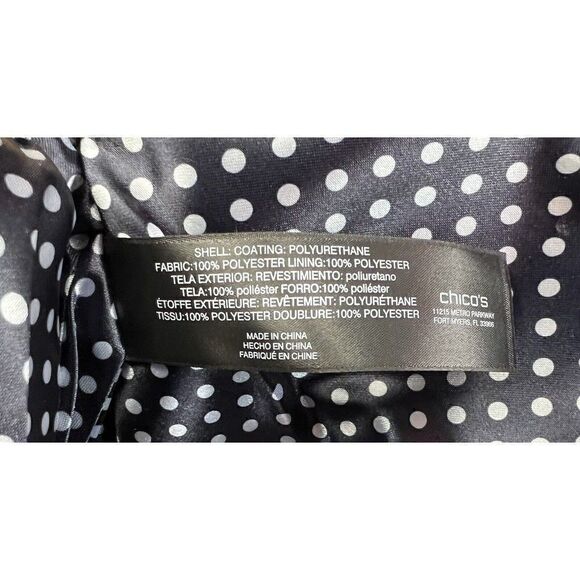 Chico's® Printed Tassel Tech Case in Navy Blue & White New w/Tags For 11" Laptop - Picture 7 of 7